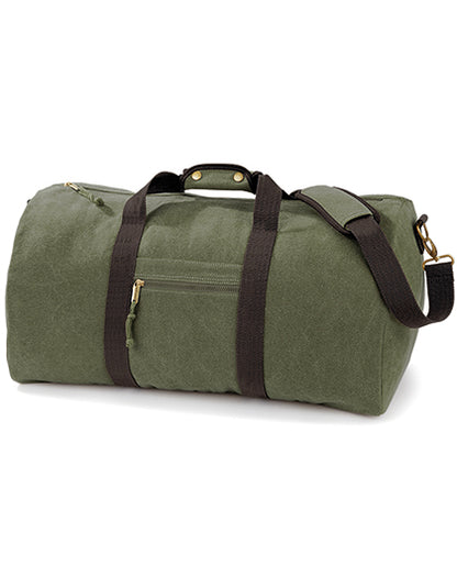 Vintage Canvas Holdall (QD613)