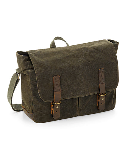 Heritage Waxed Canvas Messenger (QD653)