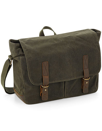 Heritage Waxed Canvas Messenger (QD653)