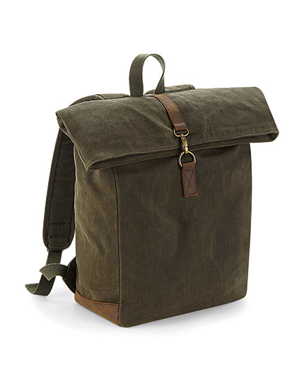 Heritage Waxed Canvas Backpack (QD655)