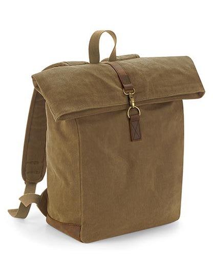 Heritage Waxed Canvas Backpack (QD655)