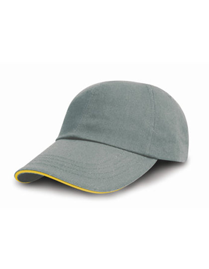Brushed Cotton Decorators Cap With Sandwich Peak (RH50)