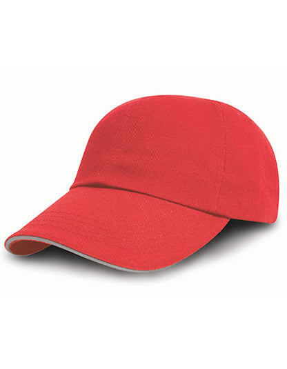 Brushed Cotton Decorators Cap With Sandwich Peak (RH50)