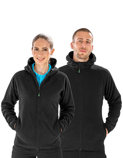 Recycled Hooded Microfleece Jacket (RT906)