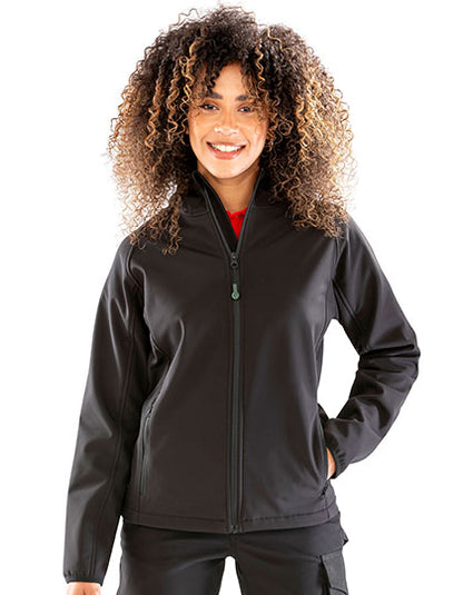 Women´s Recycled 3-Layer Printable Hooded Softshell Jacket (RT911F)