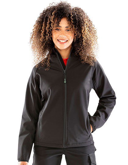 Women´s Recycled 3-Layer Printable Hooded Softshell Jacket (RT911F)
