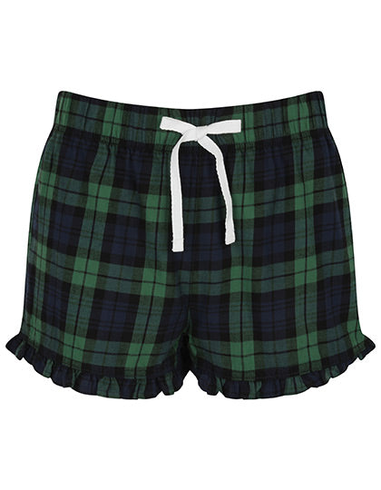 Women´s Tartan Frill Lounge Shorts (SF82)