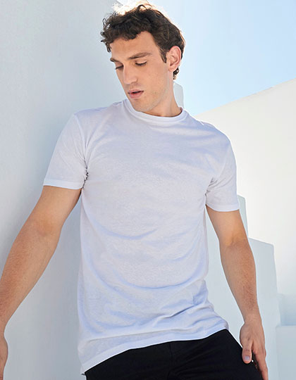 Men´s Longline T-Shirt With Dipped Hem (SFM258)