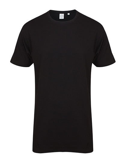 Men´s Longline T-Shirt With Dipped Hem (SFM258)