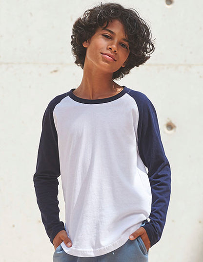 Kids´ Long Sleeved Baseball T (SM271)
