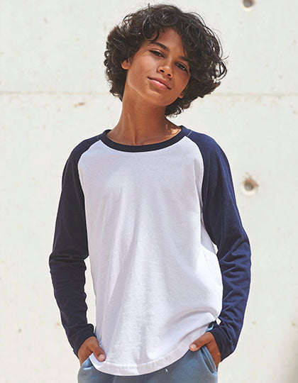 Kids´ Long Sleeved Baseball T (SM271)