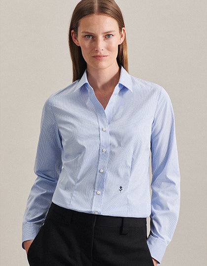 Women´s Blouse Slim Fit Check/Stripes Long Sleeve (SN080619)