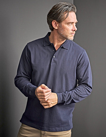 Men´s Luxury Stretch Long Sleeve Polo (TJ1406)
