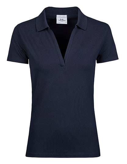 Women´s Luxury Stretch V-Neck Polo (TJ1409)
