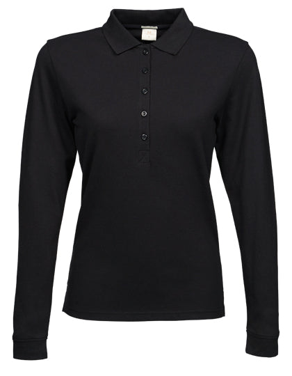 Women´s Luxury Stretch Long Sleeve Polo (TJ146)