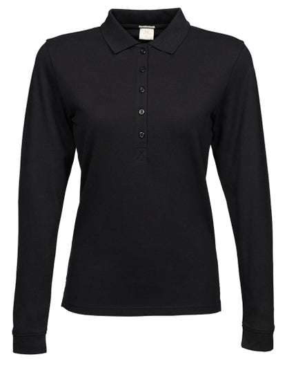Women´s Luxury Stretch Long Sleeve Polo (TJ146)