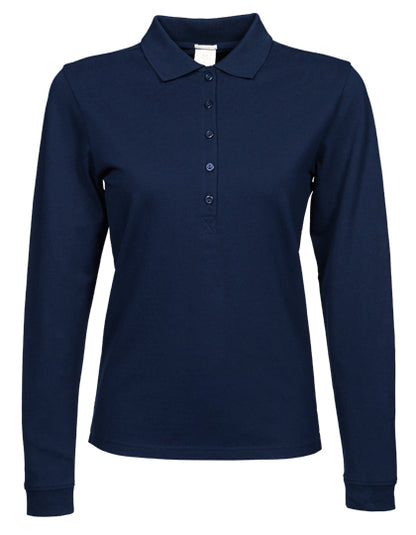 Women´s Luxury Stretch Long Sleeve Polo (TJ146)