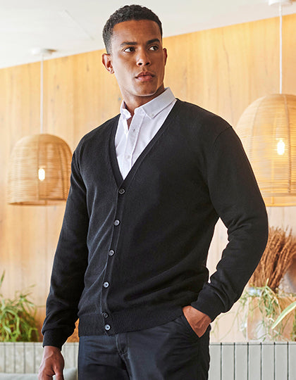 Men´s Lightweight V-Neck Cardigan (W722)