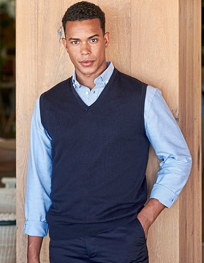 Men´s Lightweight Sleeveless V-Neck Jumper (W724)