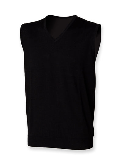 Men´s Lightweight Sleeveless V-Neck Jumper (W724)