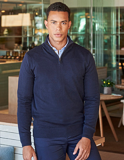 Men´s Quarter Zip Jumper (W729)