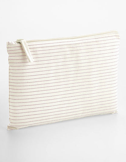 Striped Organic Cotton Accessory Pouch (WM253)