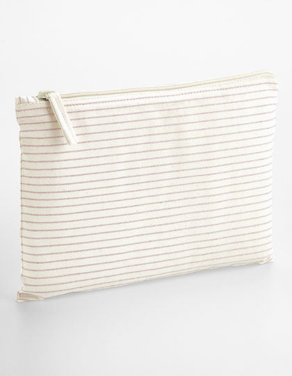 Striped Organic Cotton Accessory Pouch (WM253)