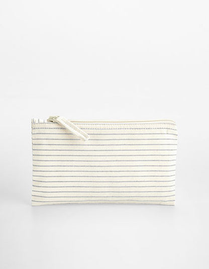 Striped Organic Cotton Accessory Pouch (WM253)