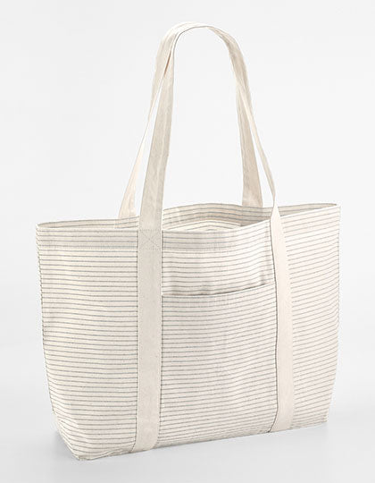 Striped Organic Cotton Shopper (WM255)