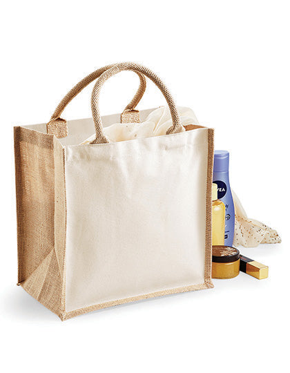 Printers Midi Jute Bag (WM421)