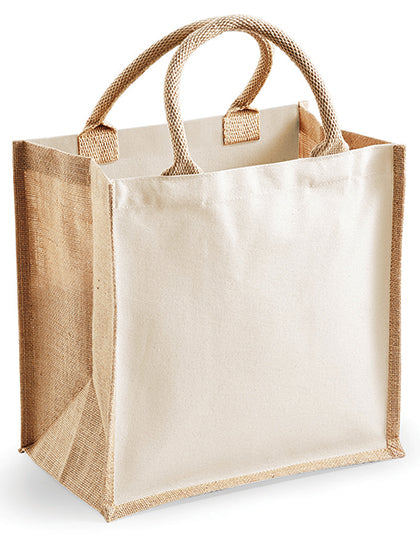 Printers Midi Jute Bag (WM421)