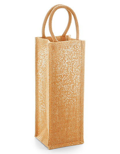 Shimmer Jute Bottle Bag (WM433)