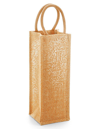 Shimmer Jute Bottle Bag (WM433)