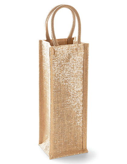 Shimmer Jute Bottle Bag (WM433)