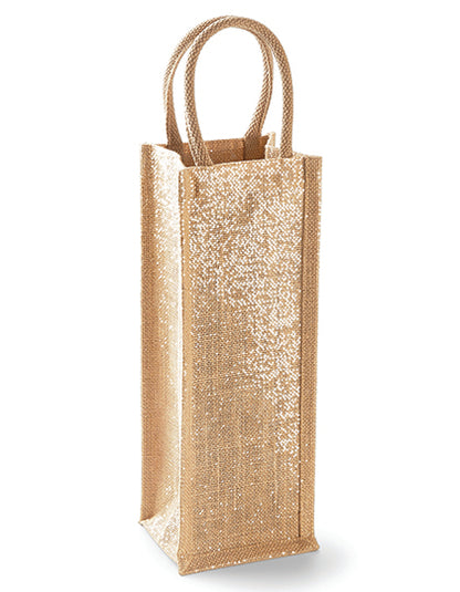 Shimmer Jute Bottle Bag (WM433)