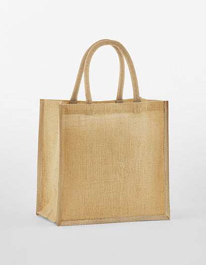 Natural Starched Jute Mini Gift Bag (WM477)