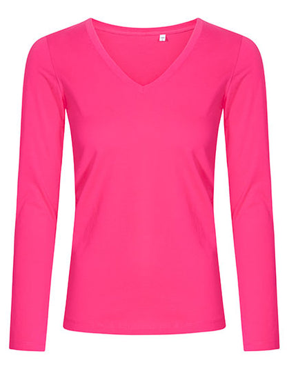 Women´s V-Neck T-Shirt Long Sleeve (XO1560)