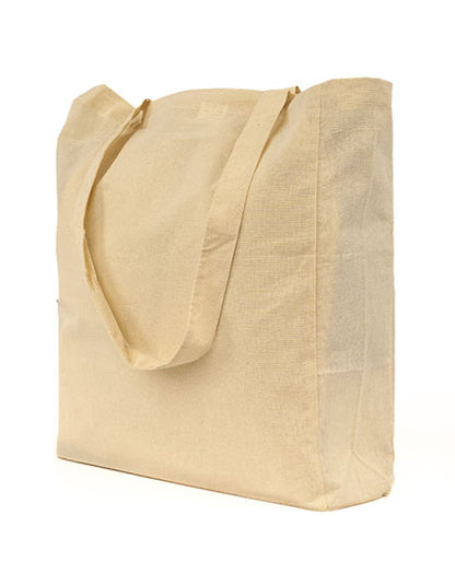 Cotton Bag Side Fold Long Handles (XT95)