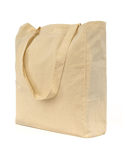 Cotton Bag Side Fold Long Handles (XT95)
