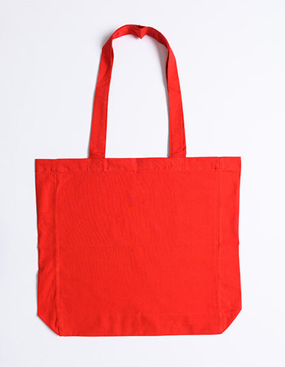 Cotton Bag Side Fold Long Handles (XT95)