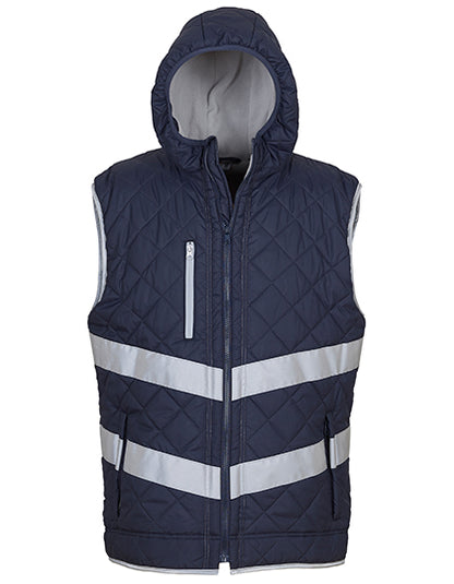 Hi-Vis Kensington Hooded Gilet (YK007)