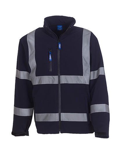 Hi-Vis 2 Bands & Braces Softshell Jacket (YK09)