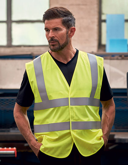 Hi-Vis Anti-Static Flame Retardant Waistcoat (YK1000)