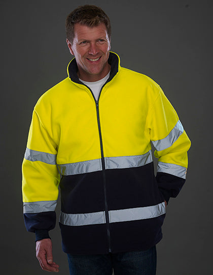 Hi-Vis 2 Bands 2-Tone Fleece Jacket (YK10B)