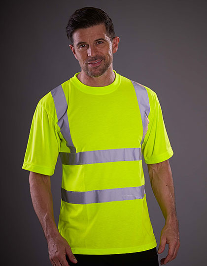 Two Band & Brace Hi-Vis T-Shirt (YK410)