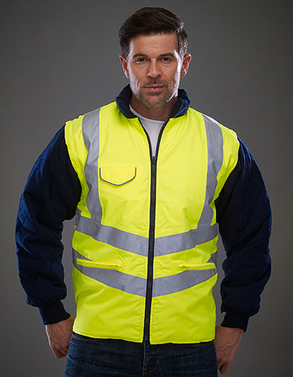 Hi-Vis Chevron Quilted Jacket (YK703)