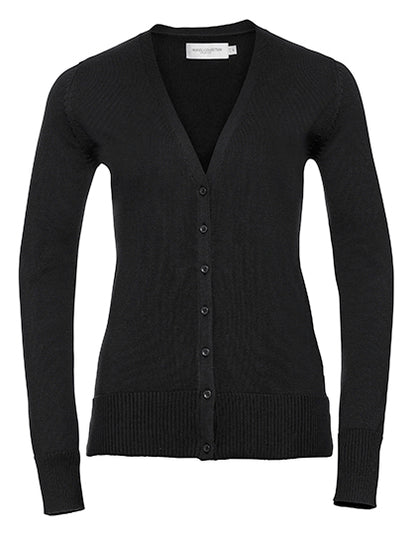 Ladies´ V-Neck Knitted Cardigan (Z715F)