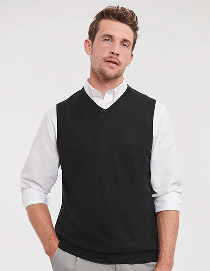 V-Neck Sleeveless Knitted Pullover (Z716)