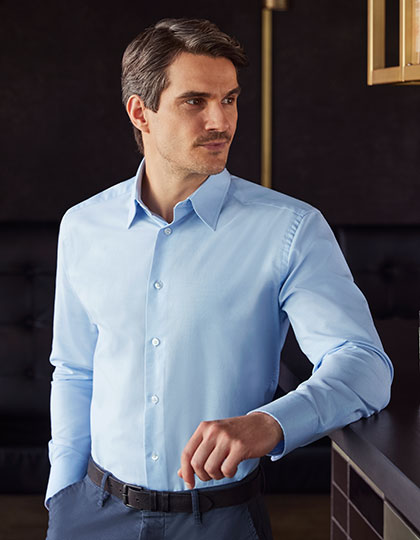 Men´s Long Sleeve Tailored Oxford Shirt (Z922)