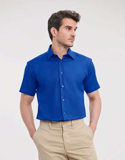 Men´s Short Sleeve Tailored Oxford Shirt (Z923)